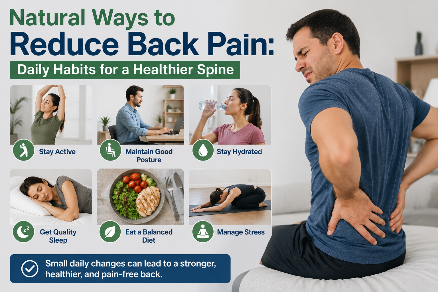 Natural Ways to Reduce Back Pain: Daily Habits for a Healthier Spine