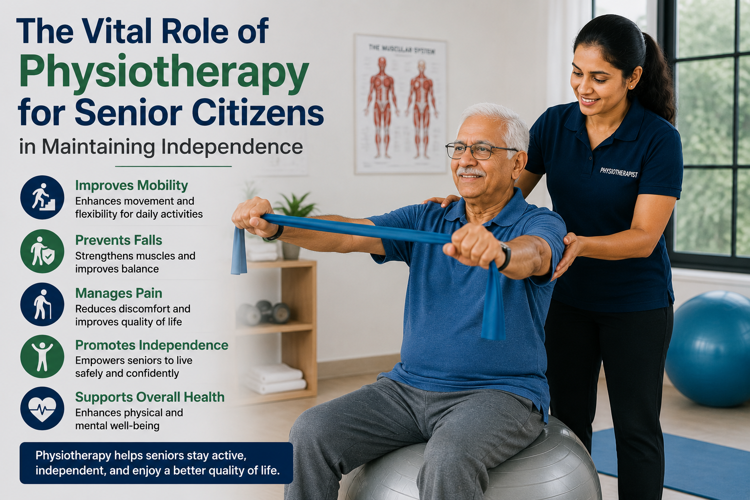 The Vital Role of Physiotherapy for Senior Citizens in Maintaining Independence