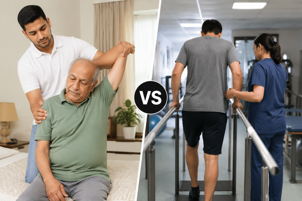 Home Physiotherapy vs Clinic Physiotherapy