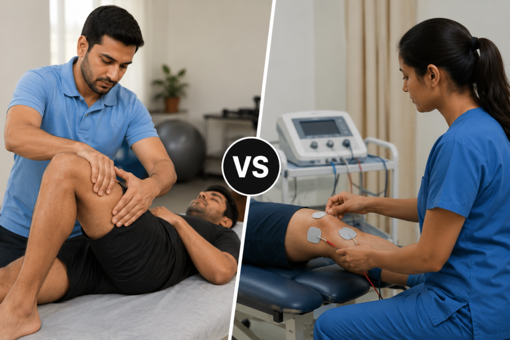 Manual vs Electrotherapy Therapy