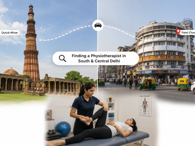 Qutub Minar to Patel Chowk: Finding a Physiotherapist in South & Central Delhi